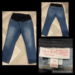 Three pairs of maternity jeggings